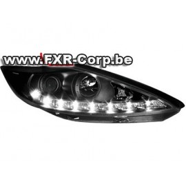 PHARE AVANT LED NOIR FIESTA MK7