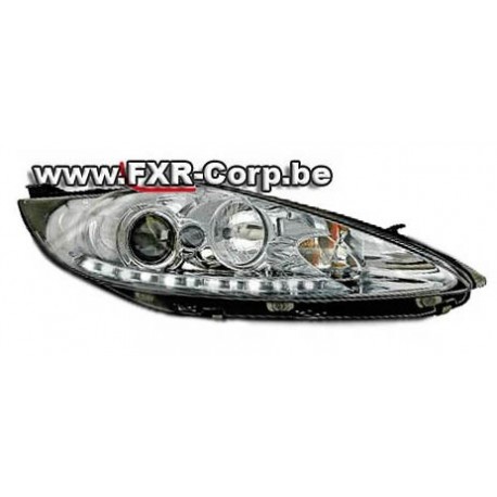 PHARE AVANT LED CHROME FIESTA MK7